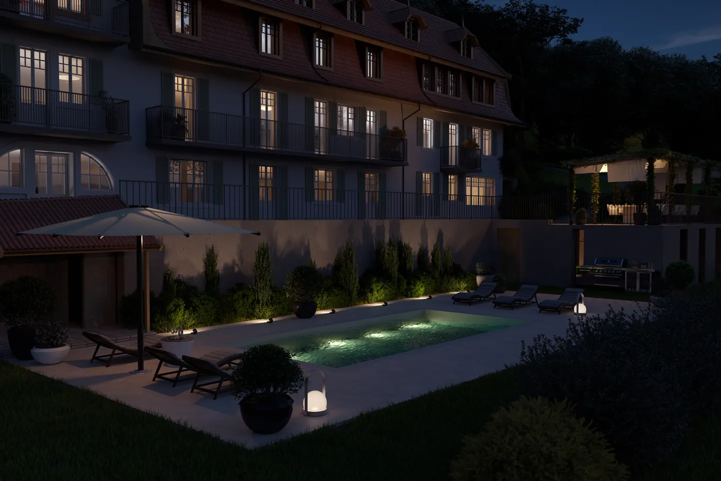 Außergewöhnliche Villa mit Panoramablick auf den Genfersee - Foto 12 von 12