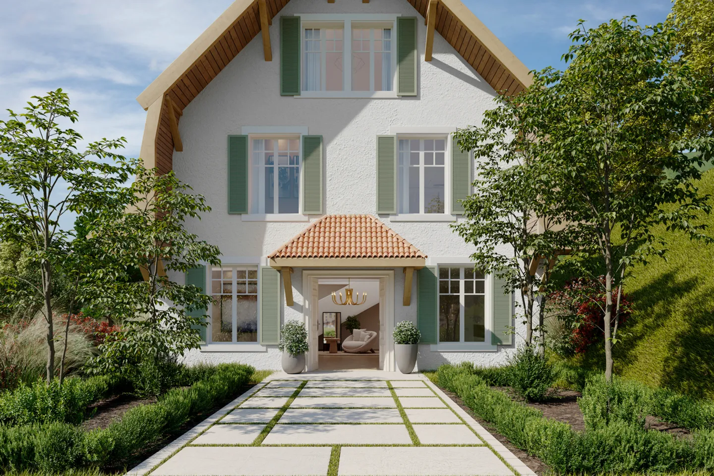 Außergewöhnliche Villa mit Panoramablick auf den Genfersee - Foto 3 von 12