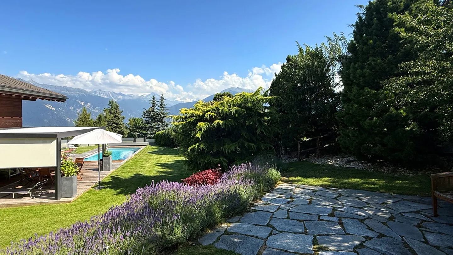 9-Zimmer-Chalet mit Pool und 4,5-Zimmer-Mazot - Bluche - Foto 7 von 13