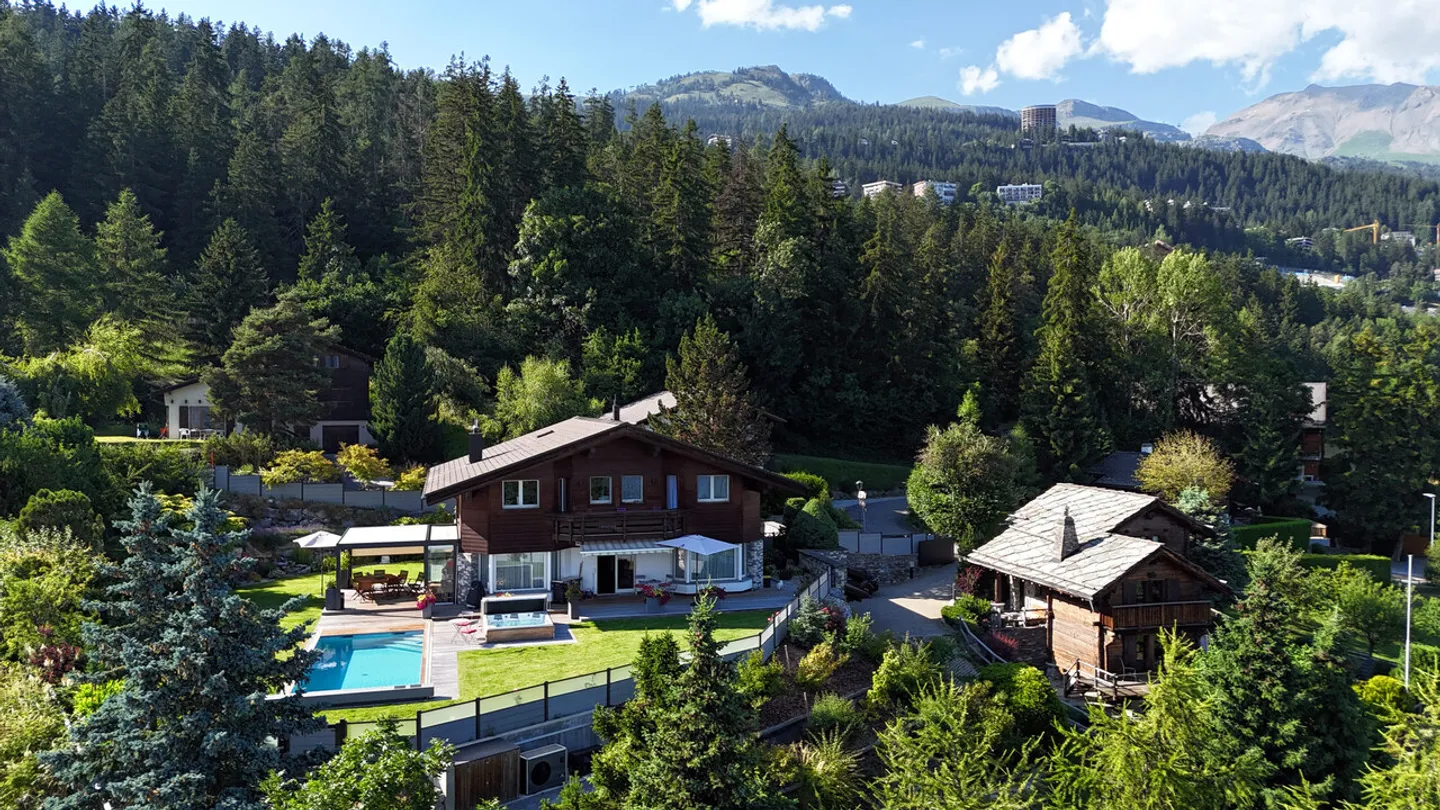 9-Zimmer-Chalet mit Pool und 4,5-Zimmer-Mazot - Bluche - Foto 1 von 13