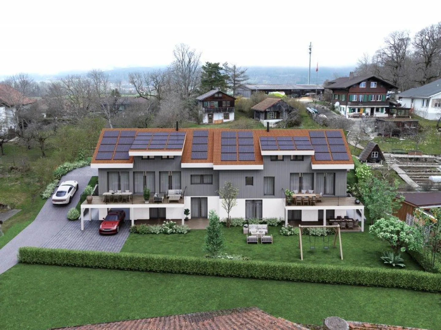 Nuova casa a schiera di 5,5 stanze a Prêles, ideale per una famiglia. - Foto 2 di 8