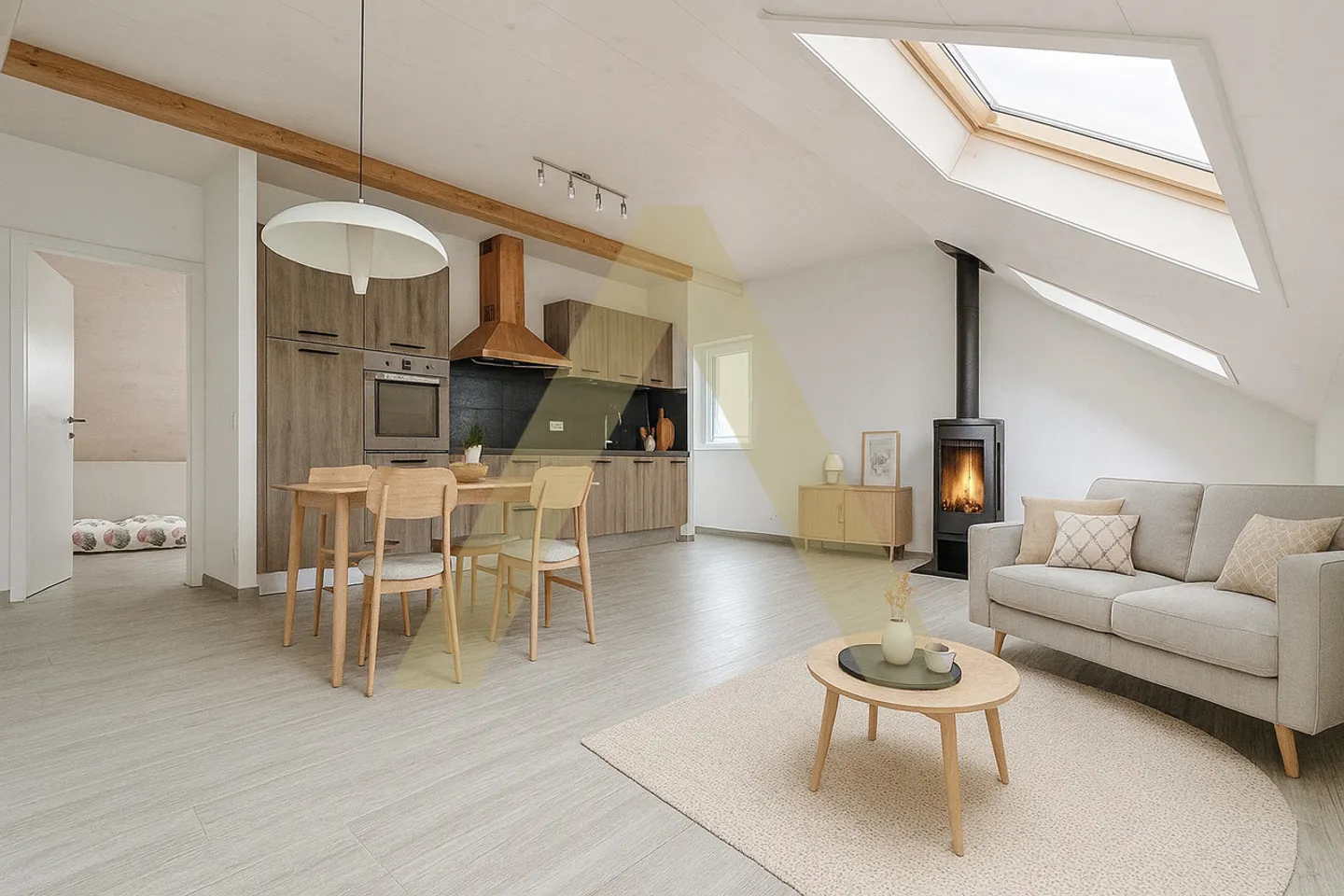 Kunst des Wohnens Appartement zwischen Weinberg und Genfersee - Foto 3 von 7