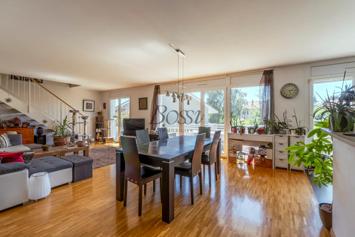 Duplex avec terrasse, vue dégagée à 10mn de Nyon gare - Photo 4 sur 13