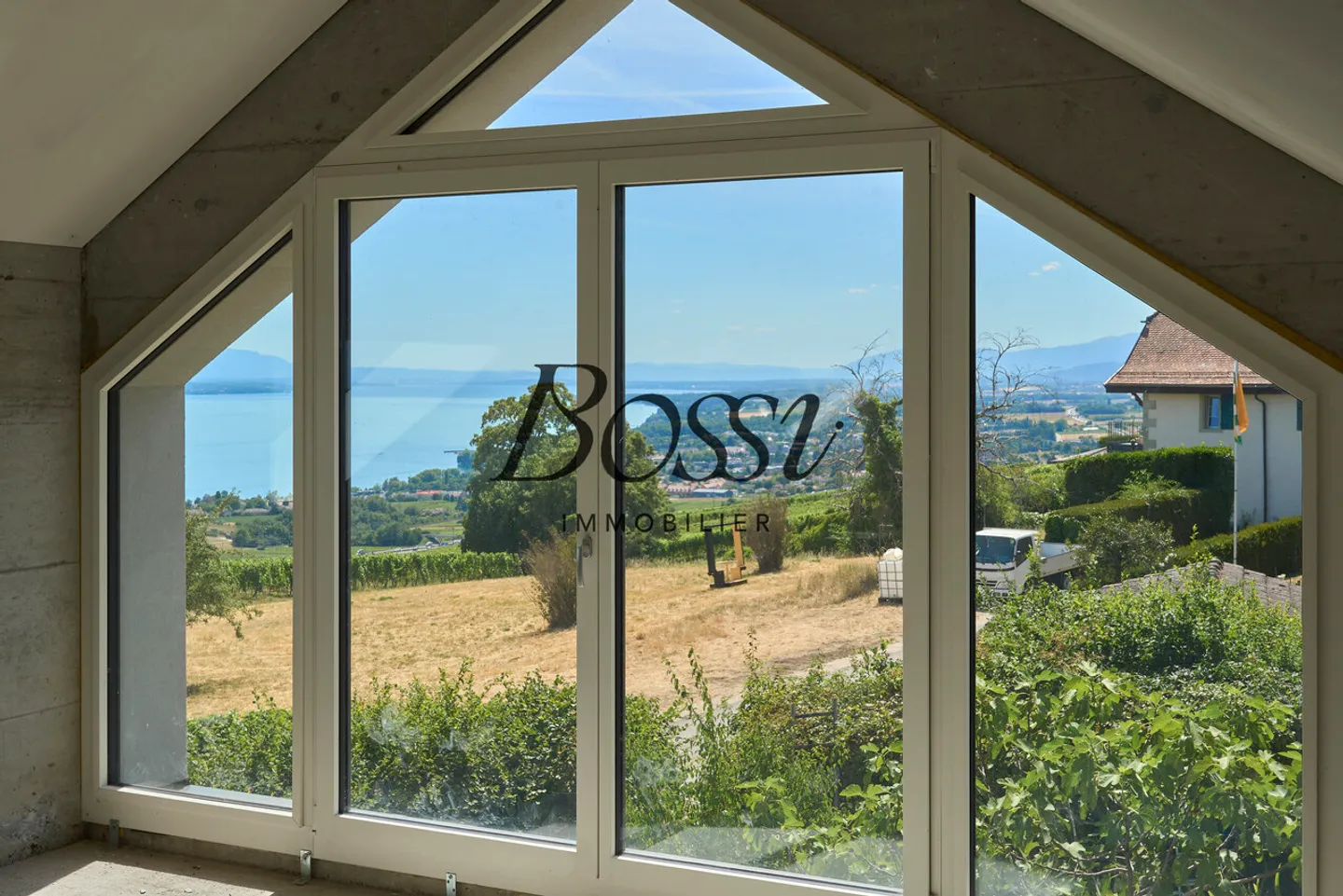 Ein zeitgenössischer Belvedere mit Blick auf den Genfersee - Foto 5 von 7