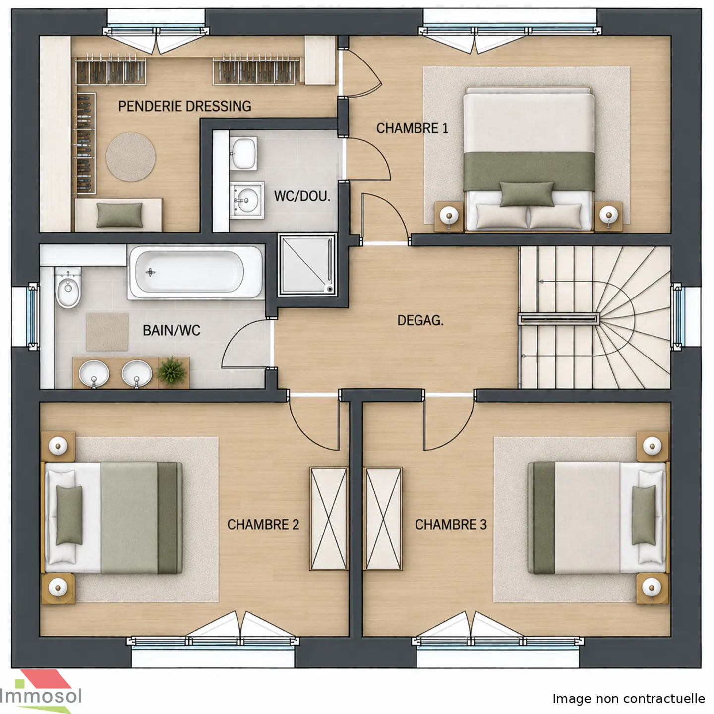 New promotion in Thierrens - Family villas 6.5p with garden - Photo 8 of 9
