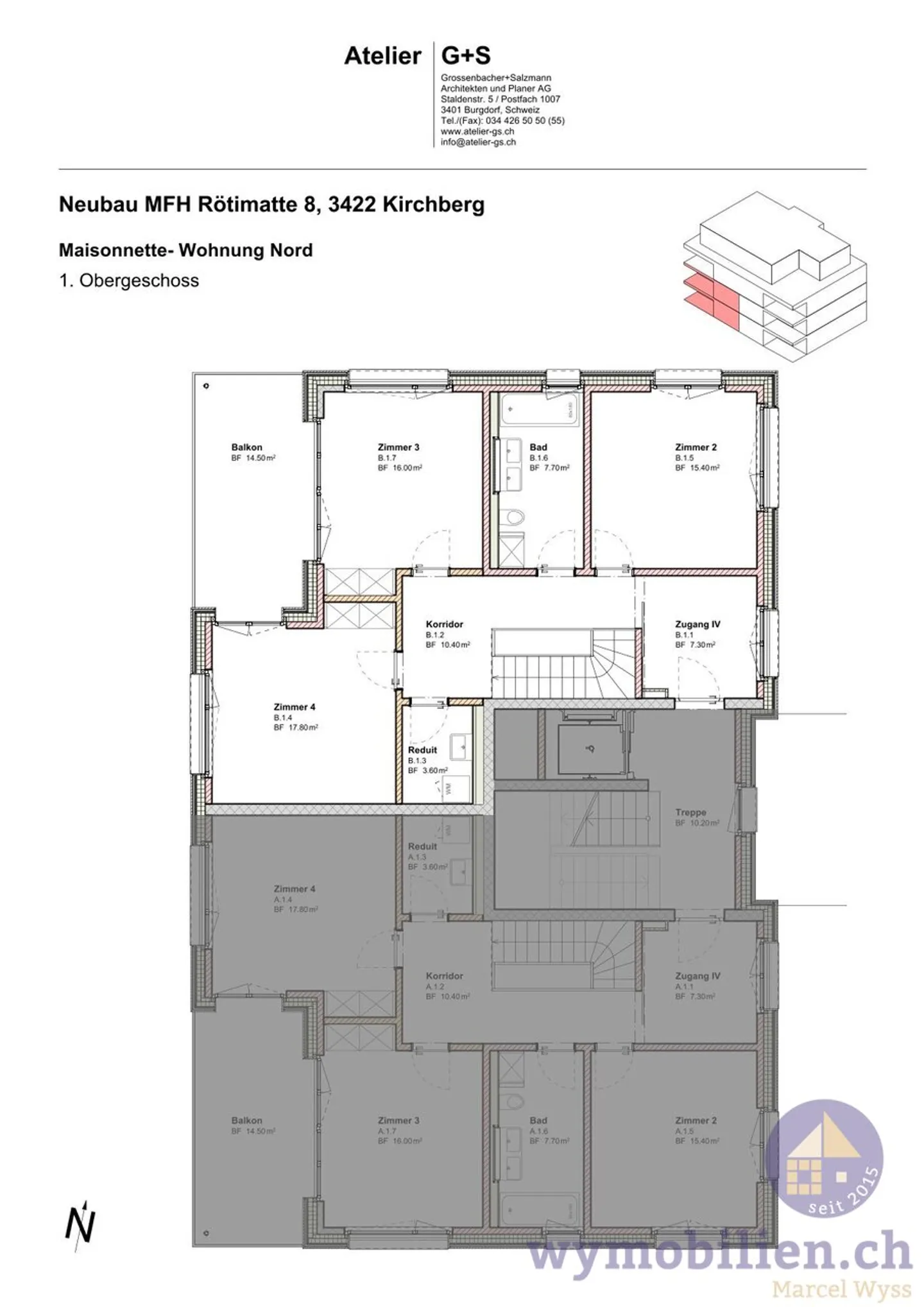 New Building Kirchberg: 6 Room Maisonette with 226m2 of Usable Space - Photo 11 of 13