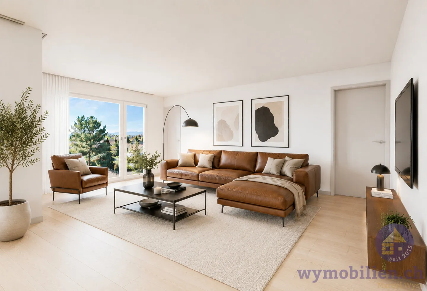 Appartement neuf exclusif de 4,5 pièces dans un quartier résidentiel prisé à Kirchberg - Photo 1 sur 12