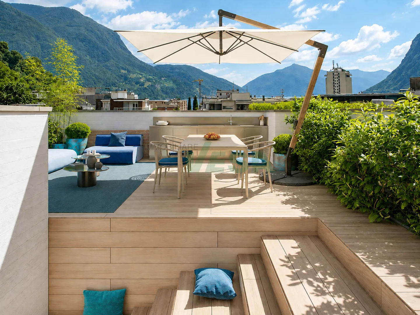 Splendid elegant duplex penthouse 4.5 rooms with beautiful roof garden - Photo 1 of 11