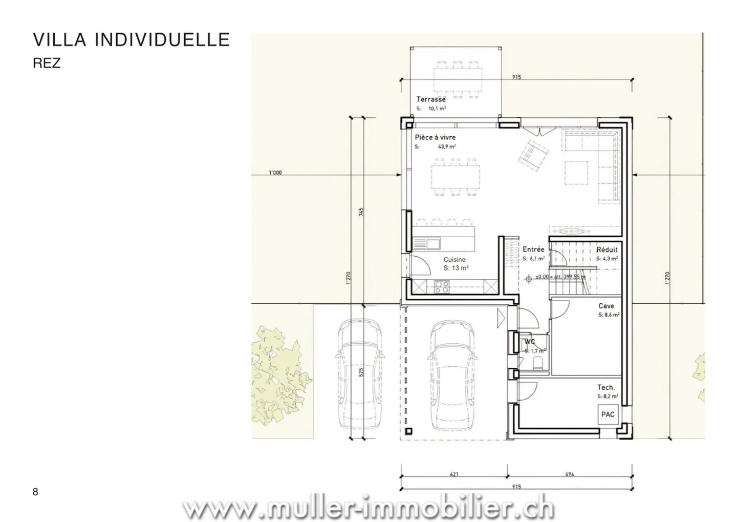 Individual villa with panoramic view in Aigle - Photo 7 of 13