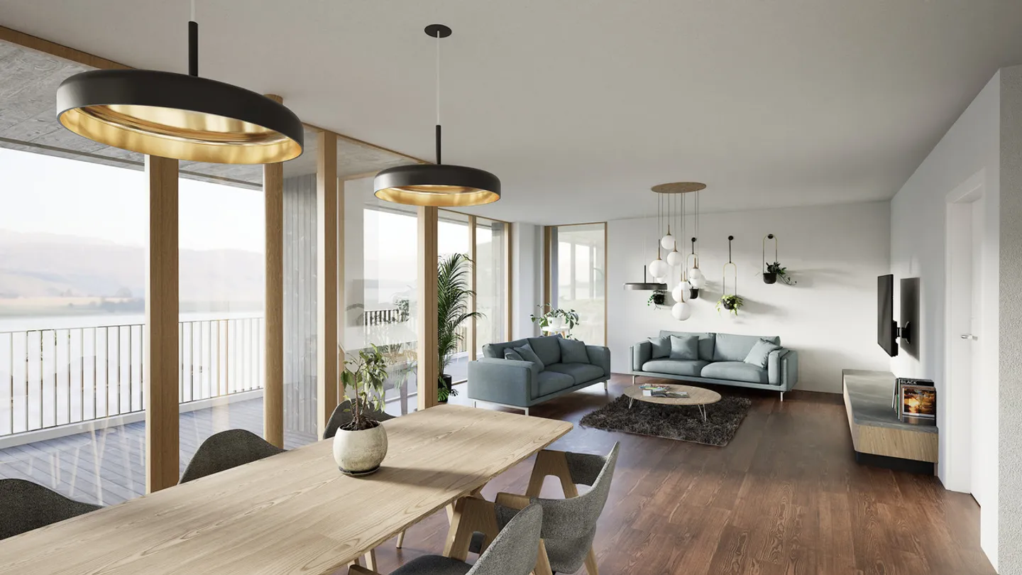 Villa su progetto con incredibile vista sul Lago di Morat e le Alpi - Foto 4 di 11