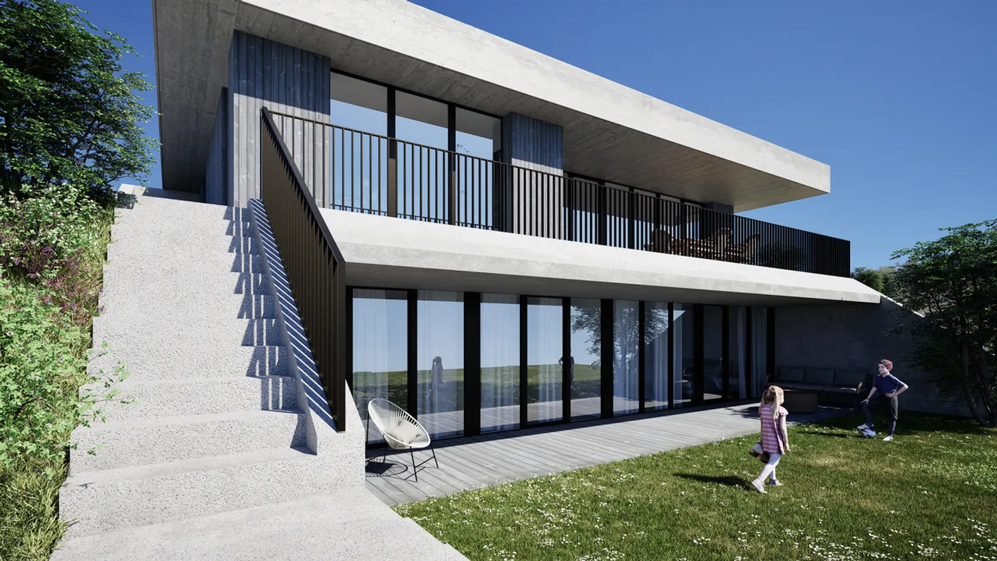 Villa su progetto con incredibile vista sul Lago di Morat e le Alpi - Foto 1 di 11