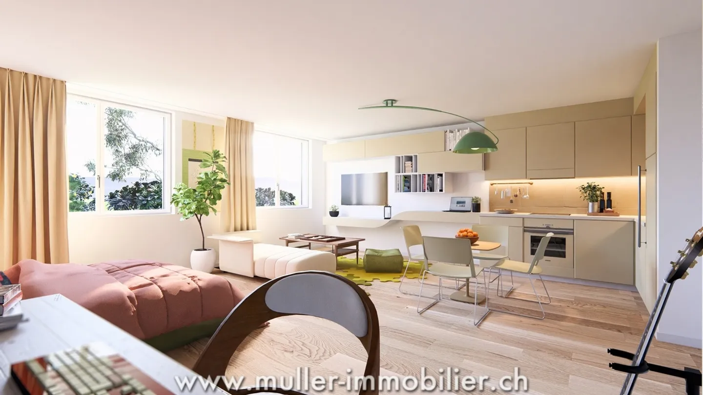 Beautiful bright studio without vis-à-vis, offering privacy and tranquility. - Photo 2 of 13
