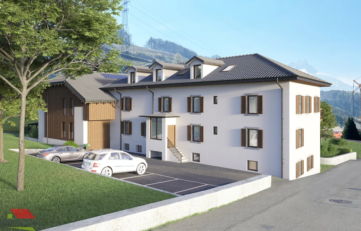 Ollon - Neue 2,5-Zimmer-Wohnung mit Parkplatz - Foto 2 von 13