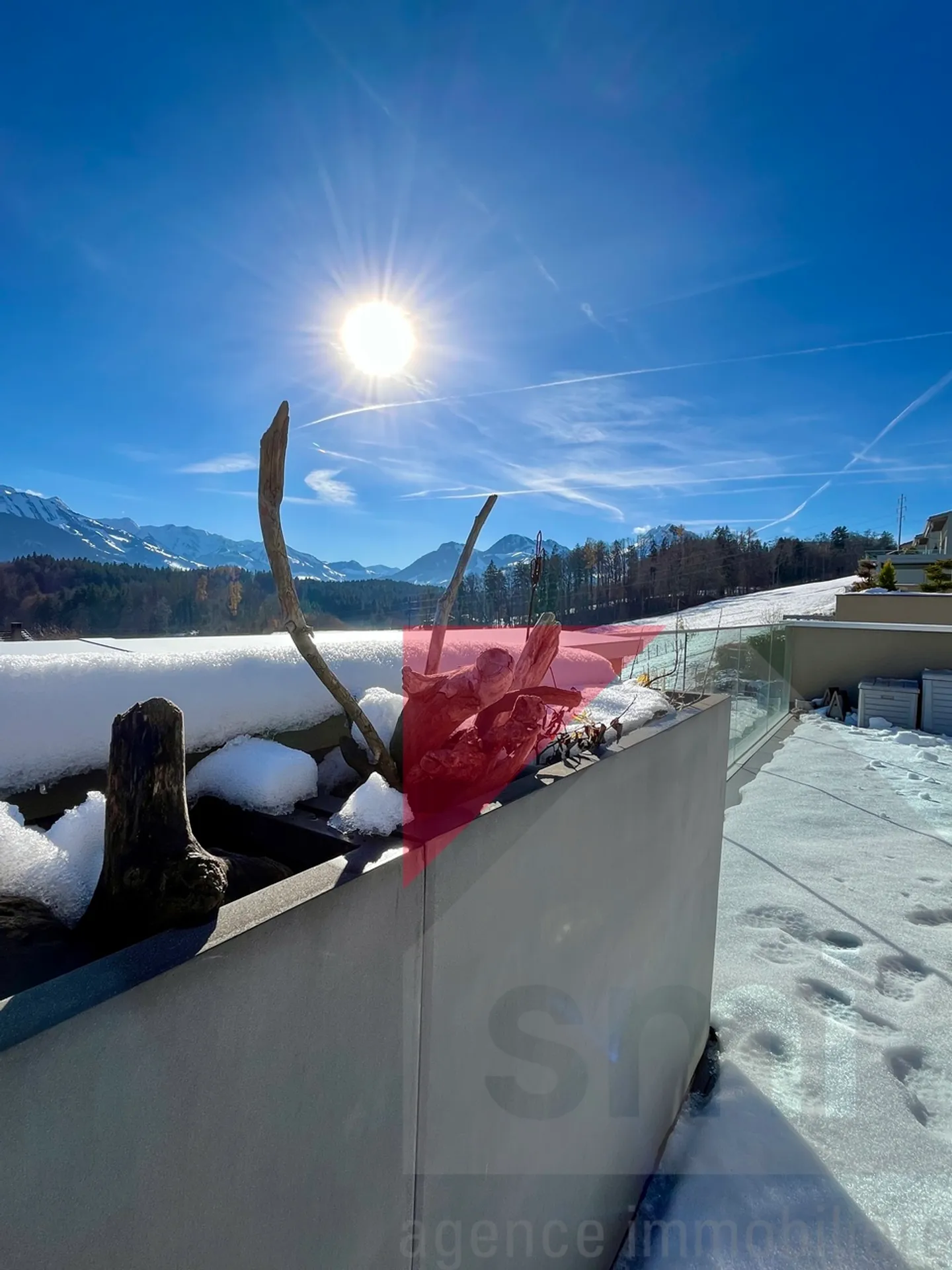 Magnificent apartment with terrace facing the lake and the Pre-Alps - Photo 4 of 13