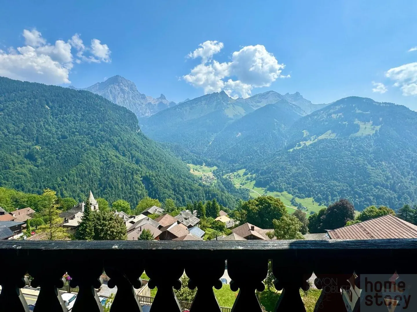 Wohnung unter dem Dach in Gryon mit Balkon und Alpenblick - Foto 10 von 13