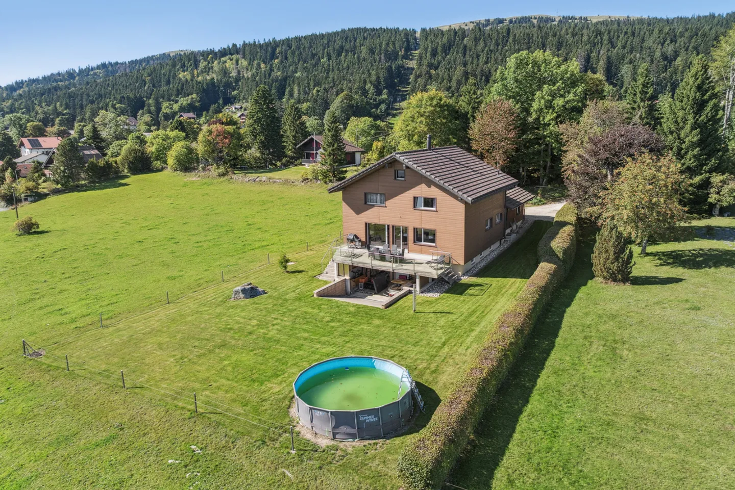 Chalet en ossature bois avec vue panoramique époustouflante - Foto 1 von 13