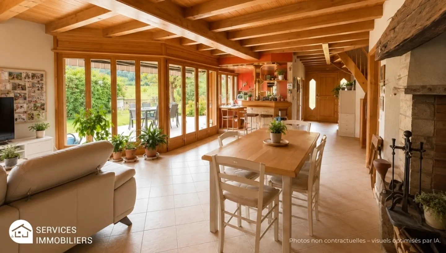 Bright architect-designed house in a quiet area - Guaranteed favorite in Glovelier - Photo 5 of 13