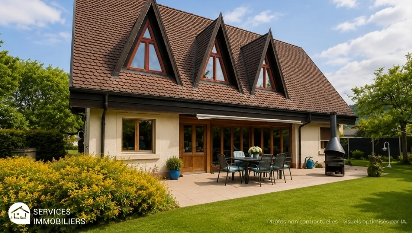Bright architect-designed house in a quiet area - Guaranteed favorite in Glovelier - Photo 1 of 13