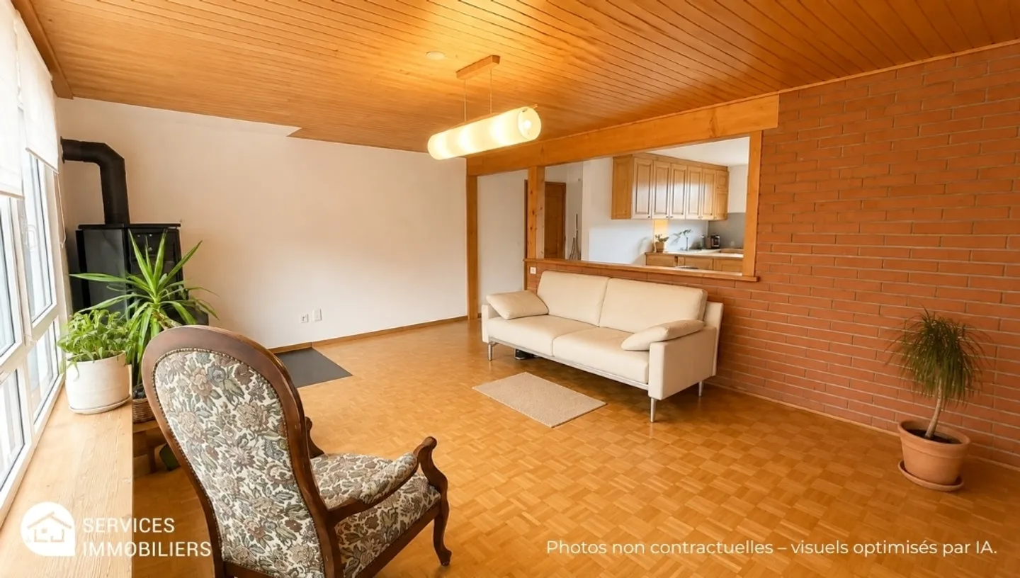 Charmant appartement en rez-de-jardin au coeur du Parc Chasseral - Foto 9 von 13