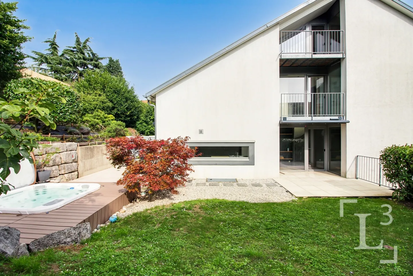 Maison contemporaine en pignon avec jardin et vue les Alpes - Foto 2 di 13