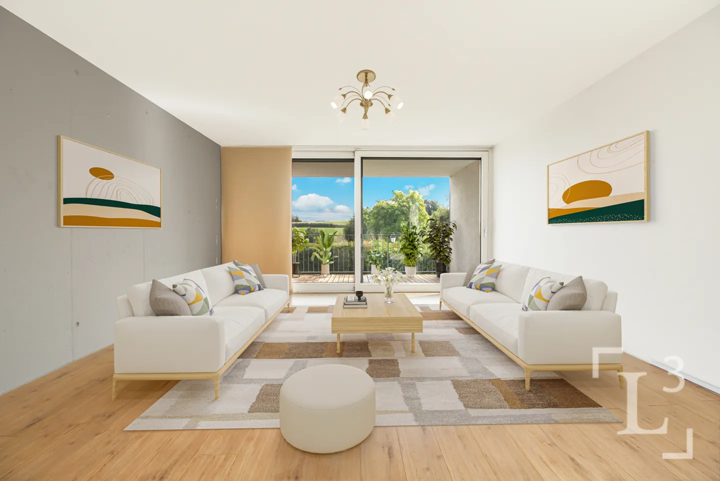 Maison contemporaine en pignon avec jardin et vue les Alpes - Foto 7 di 13