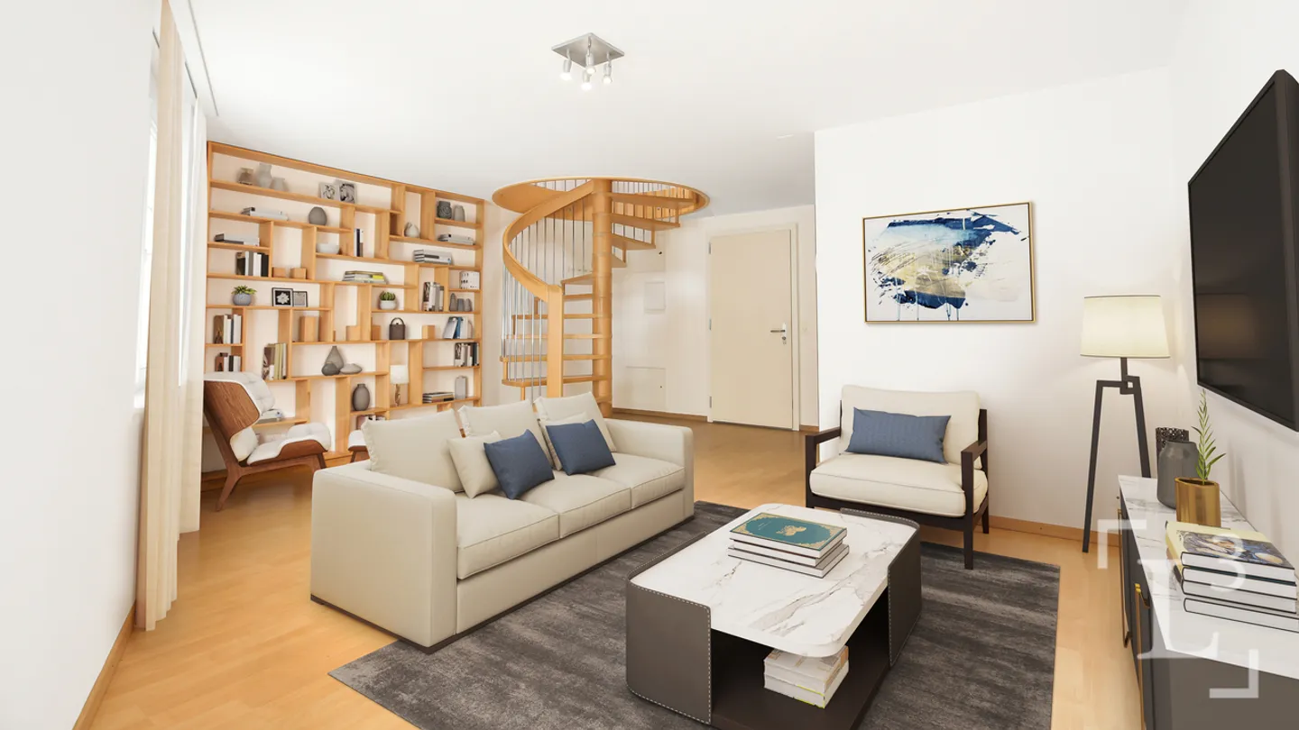 Duplex penthouse in the heart of the old town, 100m from the lake! - Photo 1 of 13