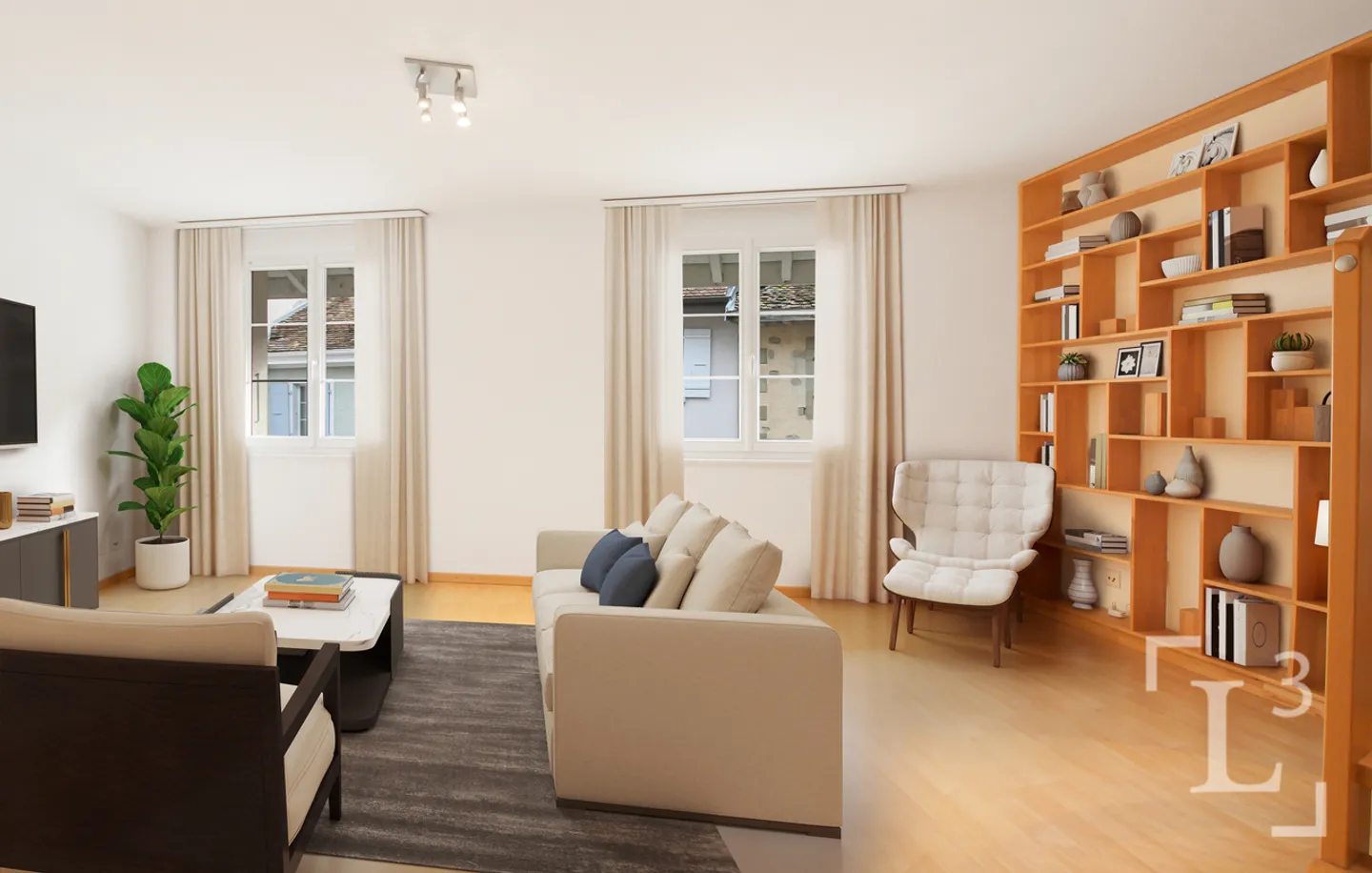 Duplex en attique au coeur du vieux-bourg, à 100m du lac! - Photo 2 of 13