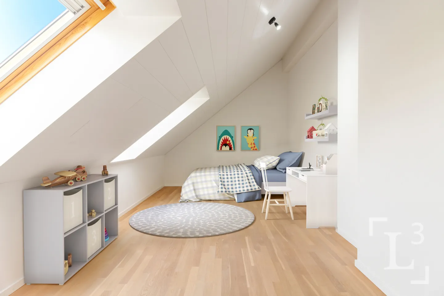 Attic duplex with large balcony and lake view - Photo 12 of 13