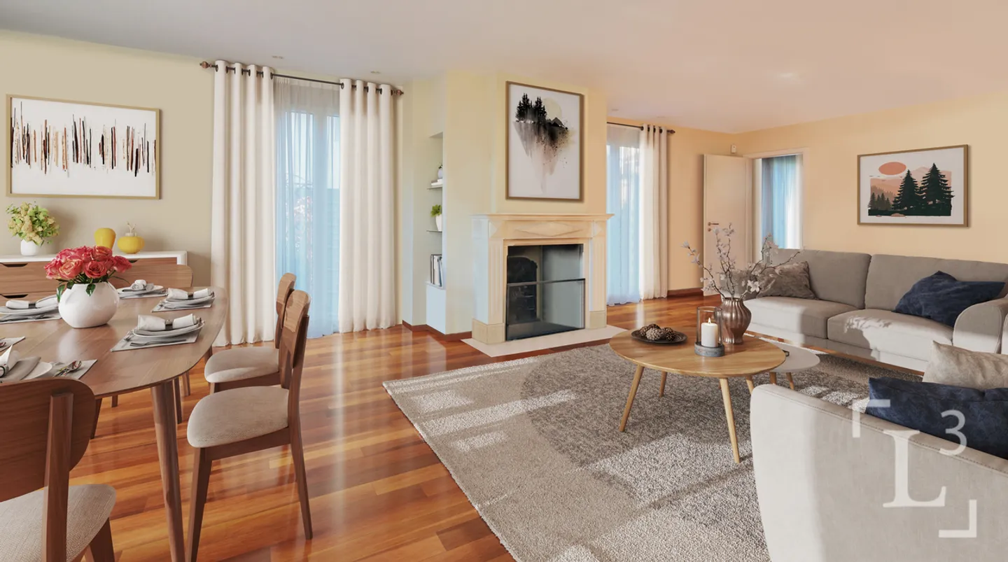 Hochwertiges Duplex mit Terrasse im Herzen von Nyon - Foto 1 von 13