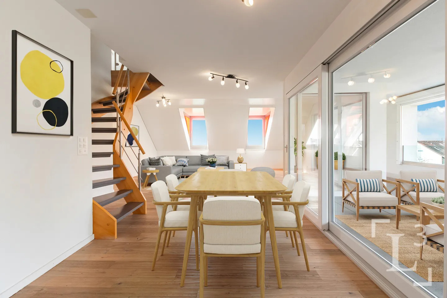 Attika-Maisonette mit grossem Balkon und Seeblick - Foto 5 von 13