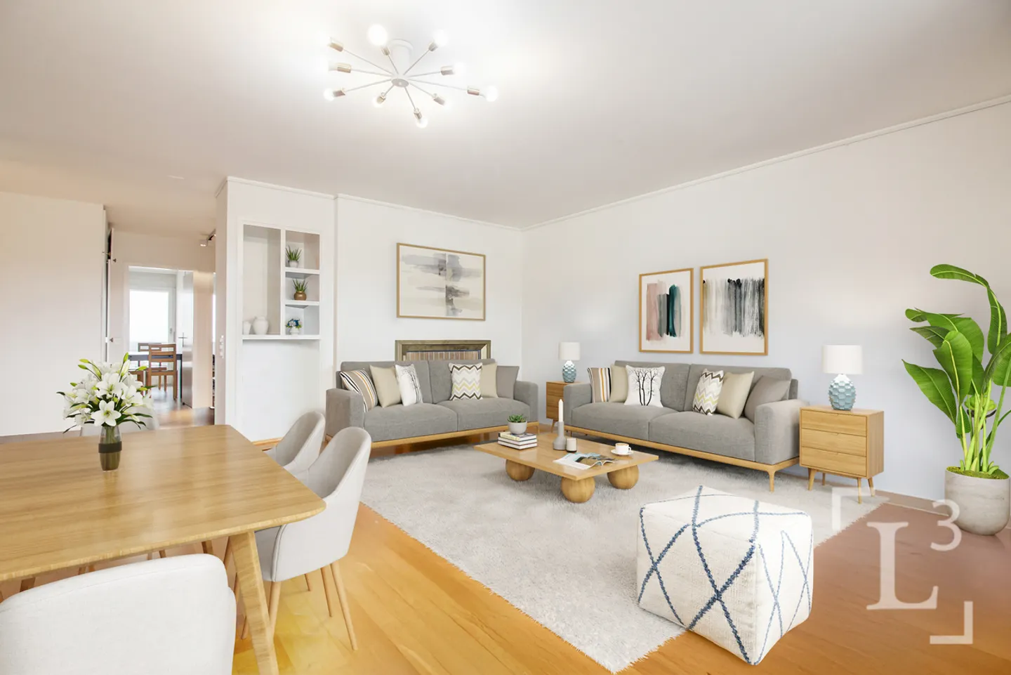 Seeblick! 5,5-Zimmer-Wohnung mit Balkonen - Foto 3 von 13