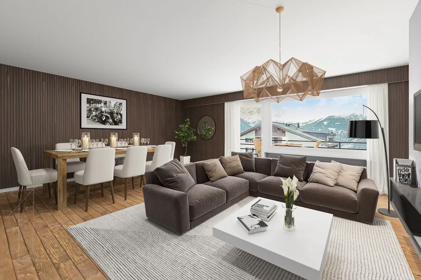 Centro Verbier - 126 m², balcone, garage e grande potenziale - Foto 10 di 11