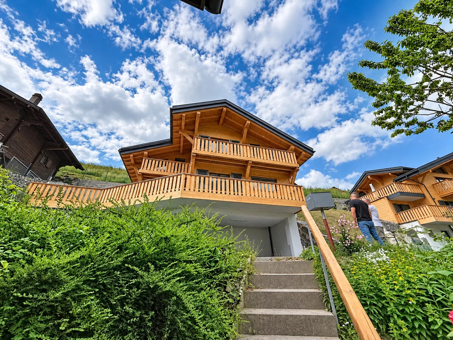 Neues Chalet mit 4 Zimmern 120m² in Val-d'Illiez mit Terrasse - Foto 3 von 13