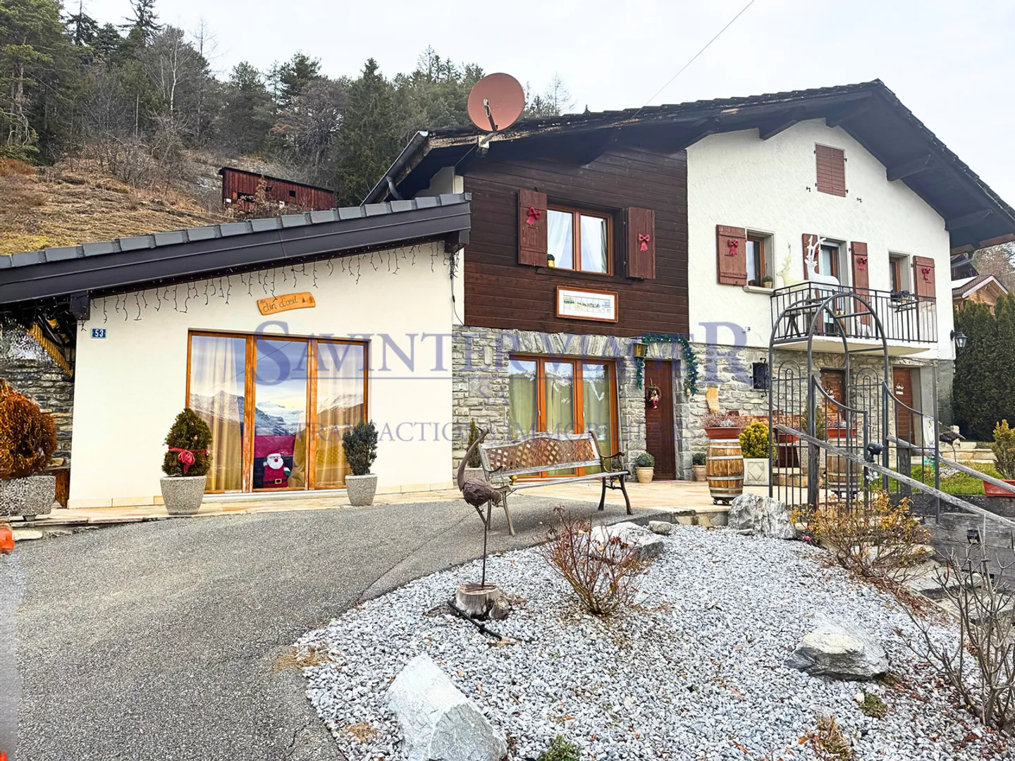 Savièse, Chalet rustique avec une magnifique vue - Viager occupé - Photo 8 sur 13