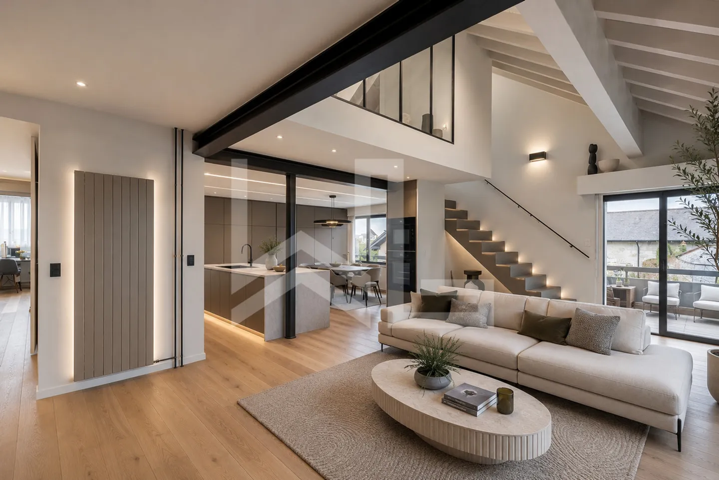 Superbe duplex entièrement rénové - Foto 1 von 9