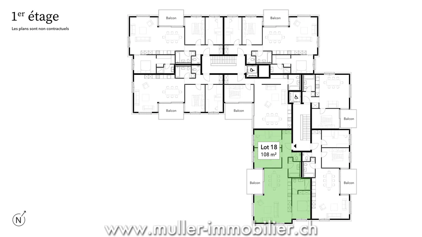 Charmant appartement 4,5 pièces - Photo 2 sur 13