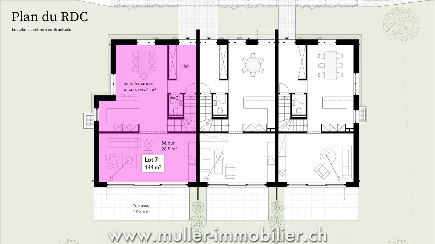 Wunderschöne Holzvilla mit Blick auf die Préalpen - Foto 4 von 13