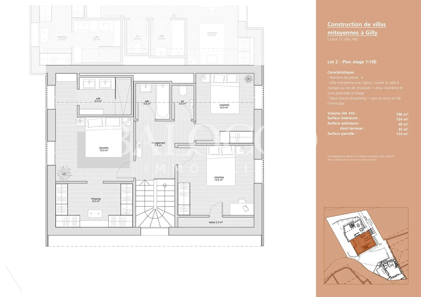 Building Permit in Force - Lot 2 - Semi-Detached Villa in the Heart of the Vaud Vineyard! - Photo 7 of 8