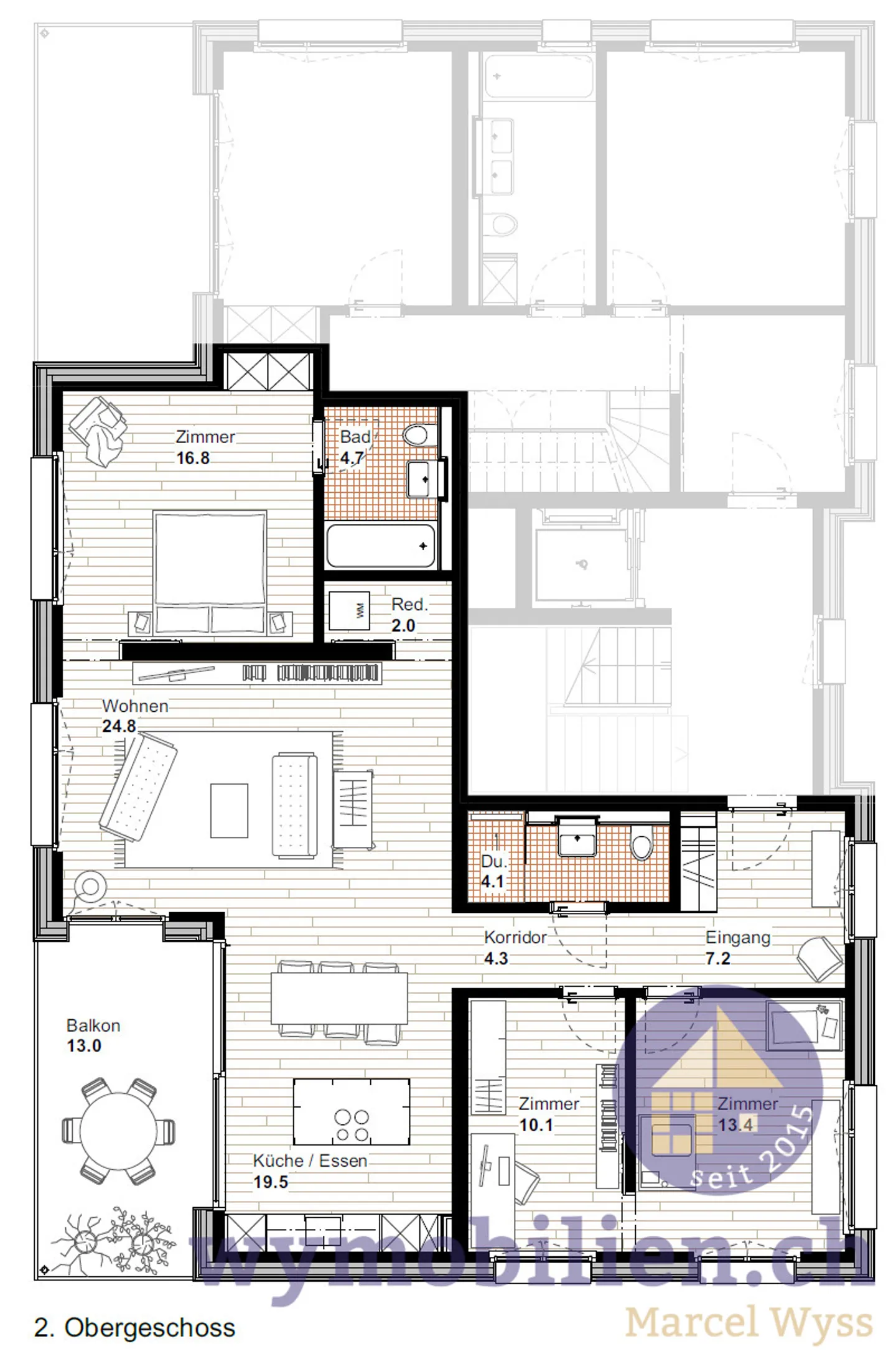 Début de la construction à Kirchberg : condominium de 4 1/2 de haute qualité - Photo 8 sur 8
