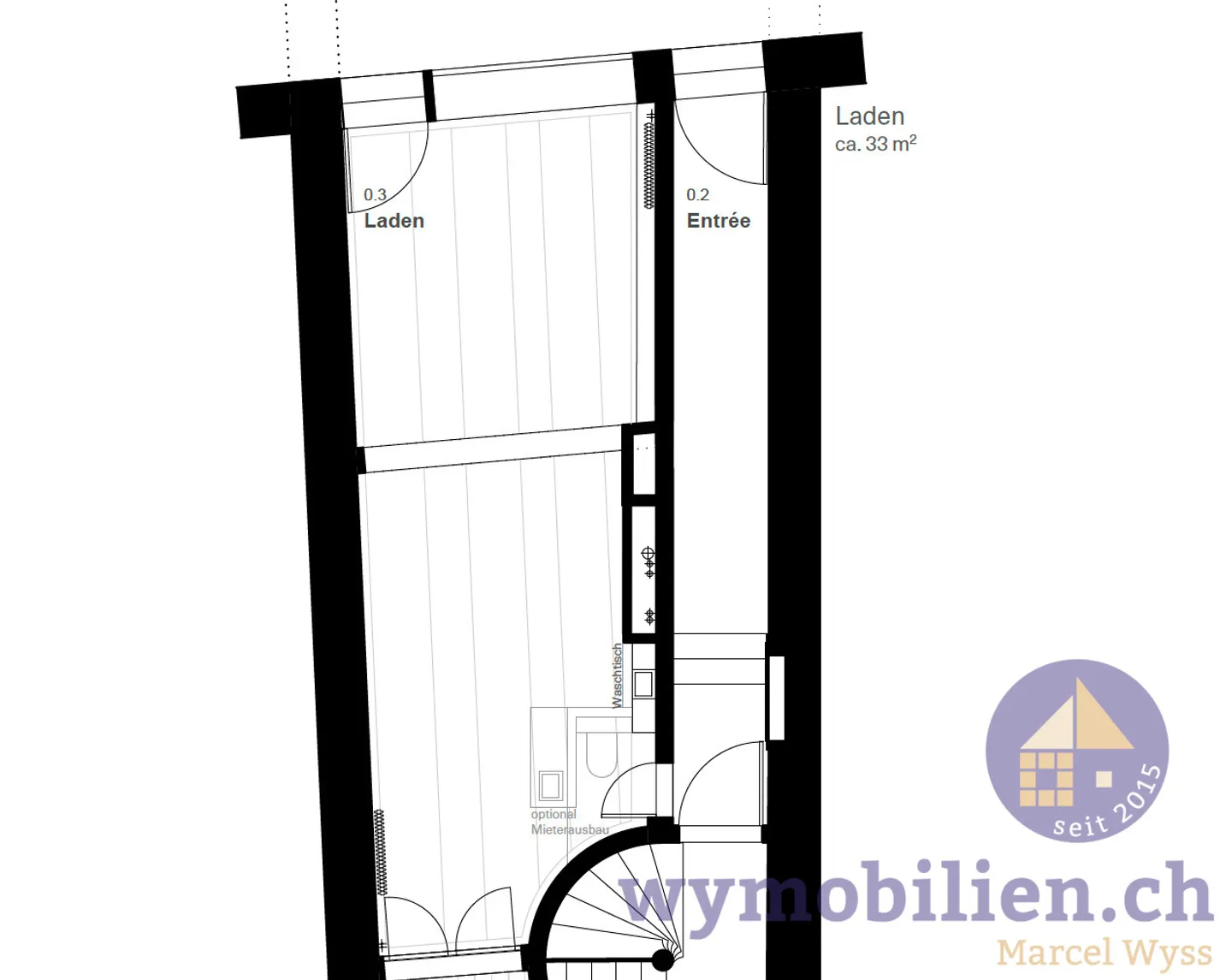 Charmanter Verkaufsraum in Bern - Foto 6 von 6