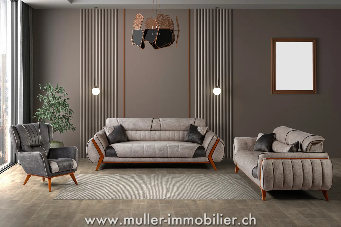 Superb 3.5-room apartment with balcony, nature view 4 min from Ursy - Photo 11 of 13