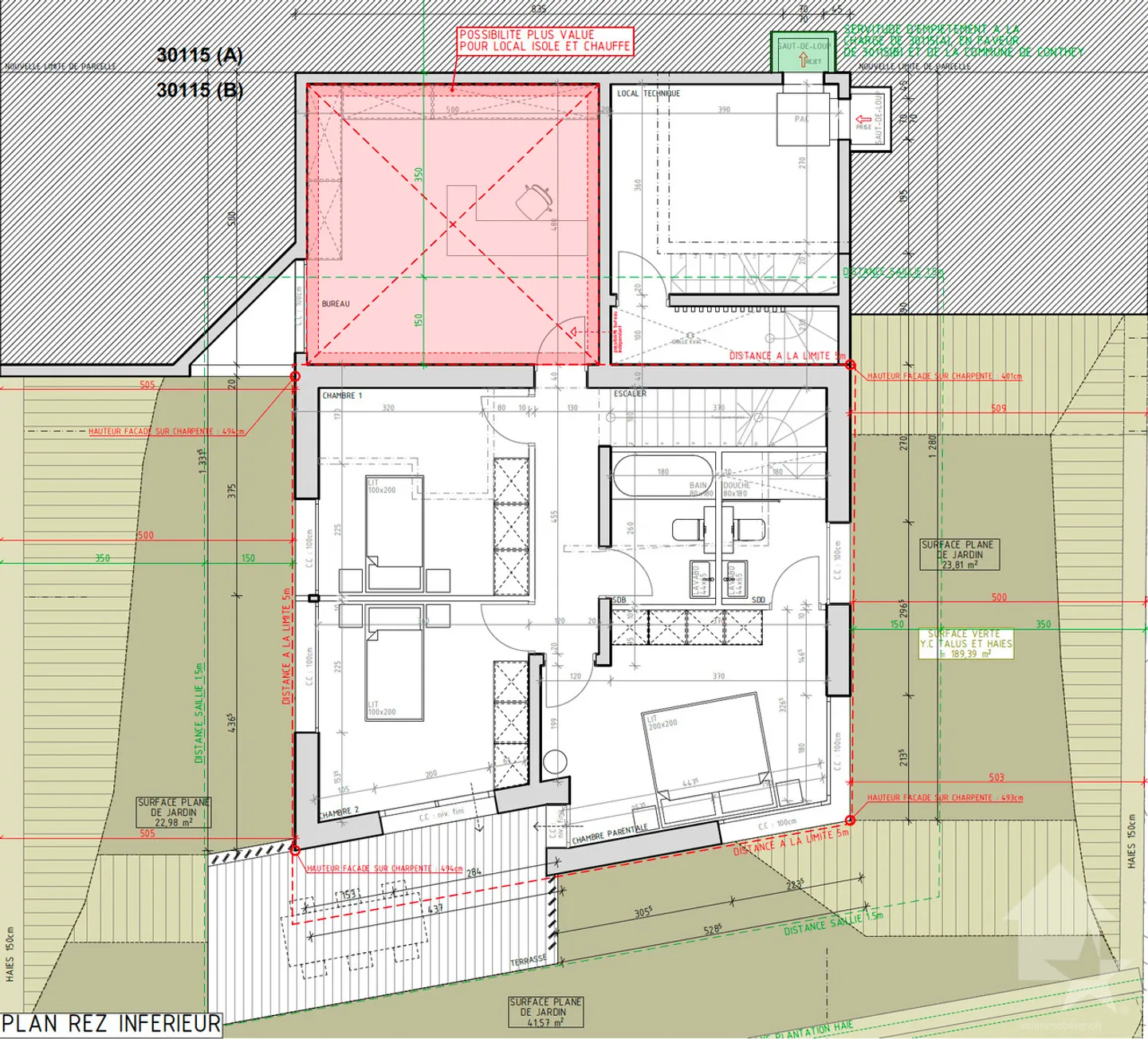 Architect-designed villa with 4.5 rooms to be built on the heights of Conthey - Photo 9 of 10