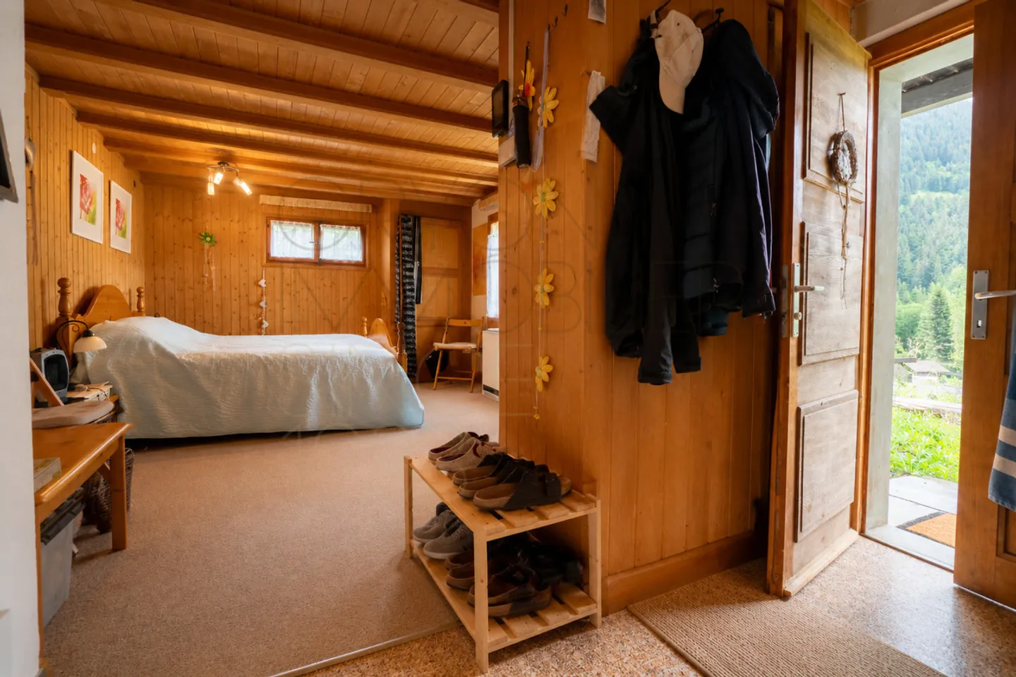 Chalet de 4,5 pièces à rénover à Gryon, vue et calme - Photo 12 of 13