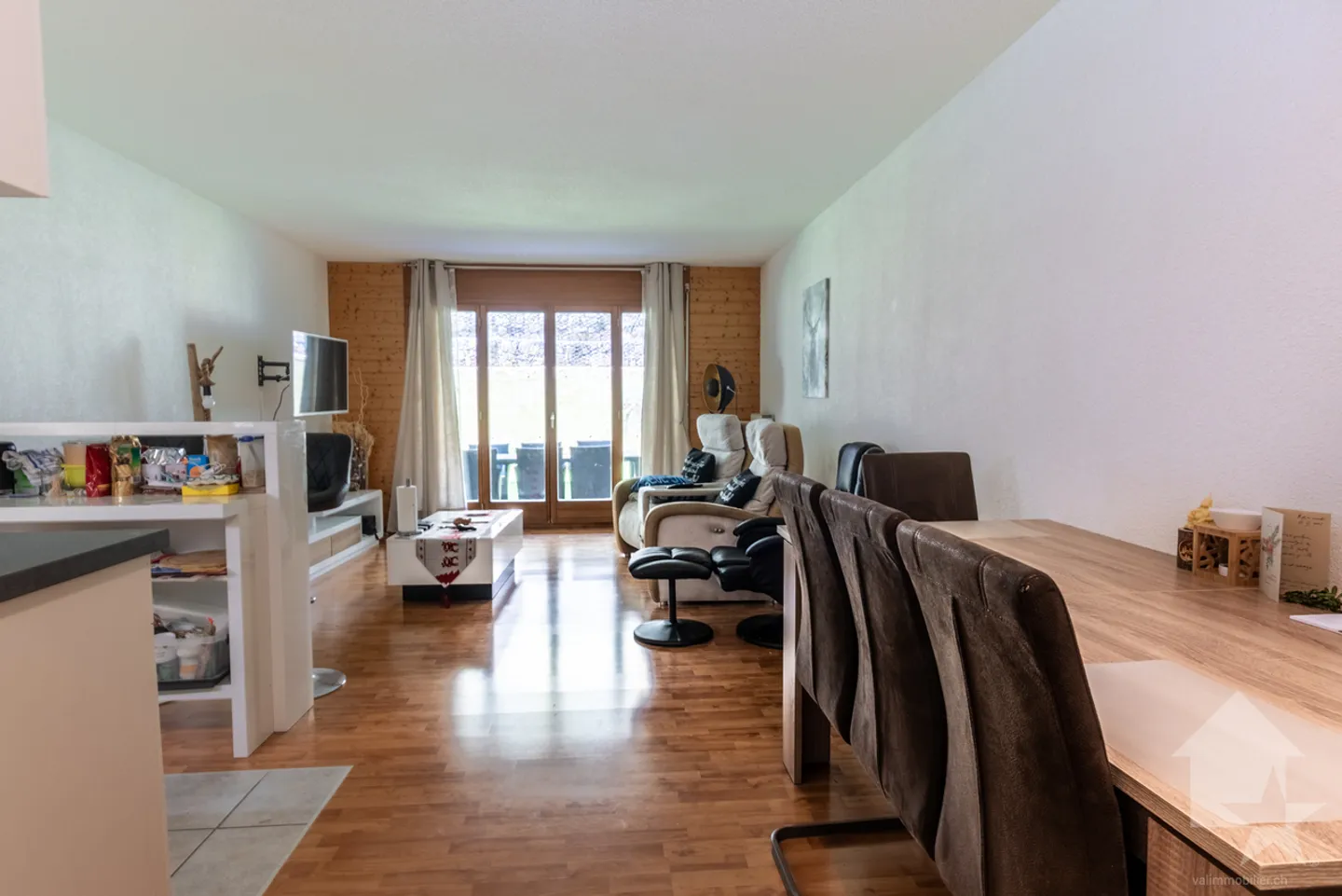 Torgon, Gartenwohnung mit 2,5 Zimmern in der Residenz Les Crêtes - Foto 5 von 13