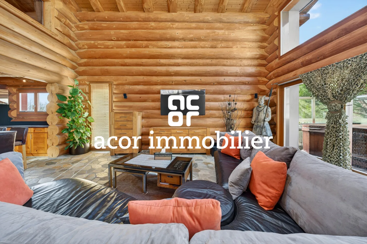 Blockhausvilla im kanadischen Chalet-Stil - Foto 2 von 11