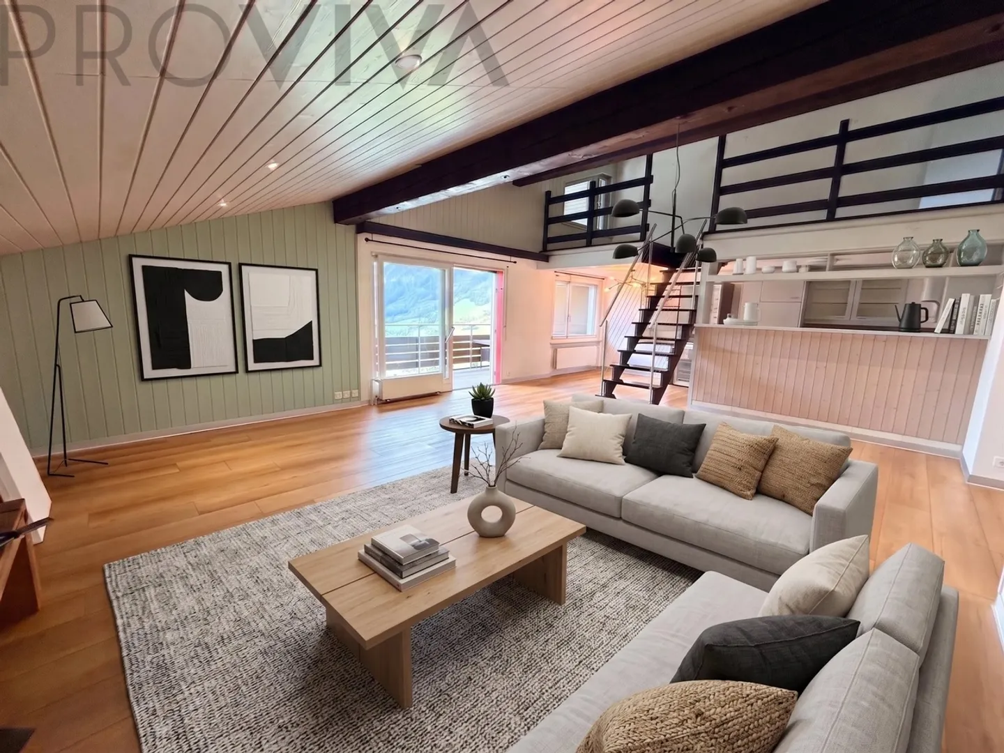 Penthouse mit atemberaubendem Alpenblick - Foto 1 von 7