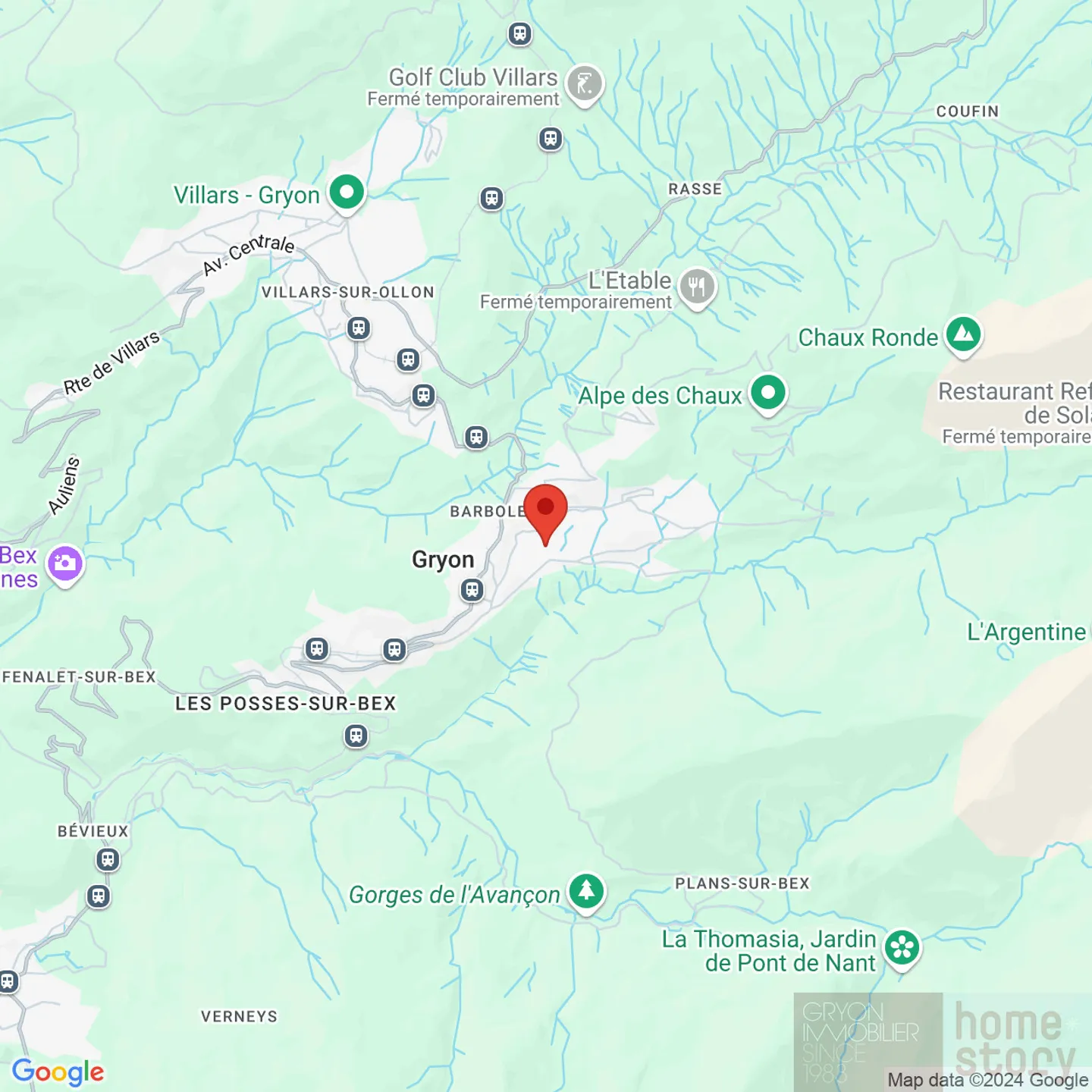 Grundstück in Gryon mit Genehmigung für ein Hauptwohnsitz-Chalet - Foto 4 von 5