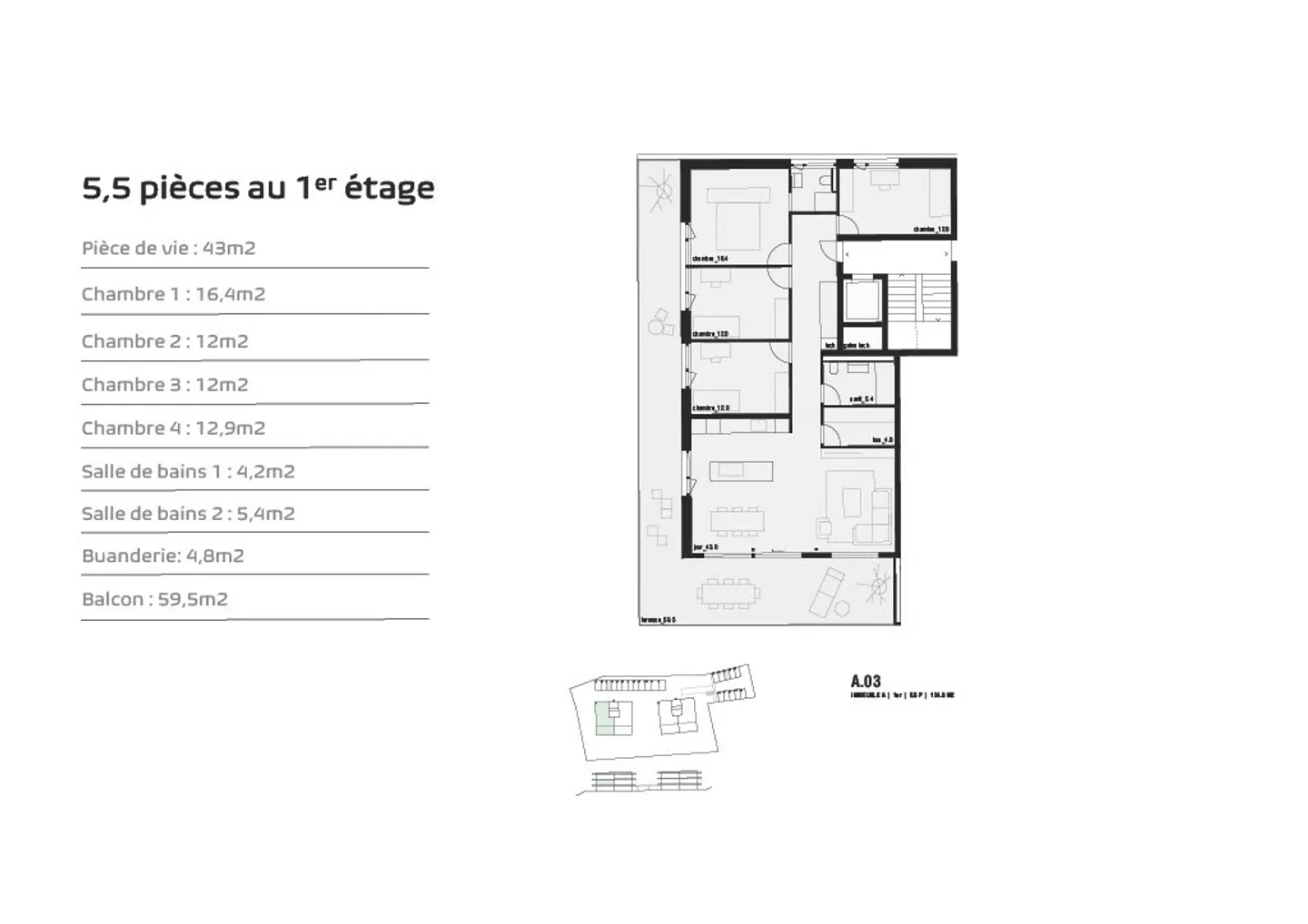 Chermignon, ultimo appartamento nuovo 5.5 stanze in costruzione - Foto 7 di 11