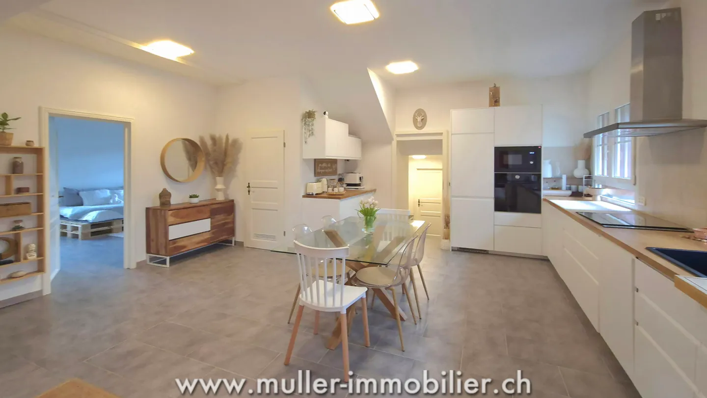 Appartement rénové avec jardin dans un ancien moulin, à Carrouge VD - Photo 3 sur 13