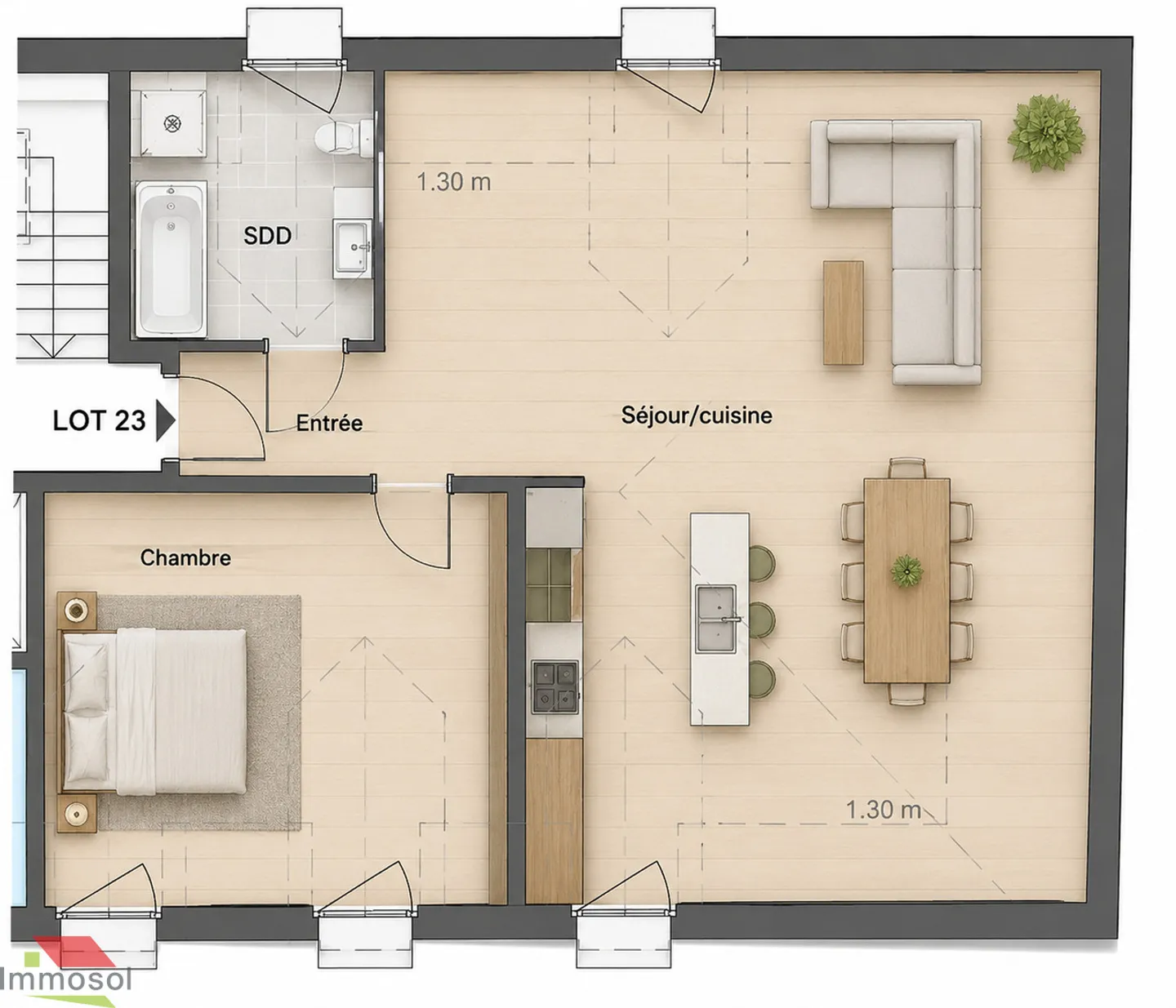 Ollon - New 2.5 Room Apartment with Parking Space - Photo 10 of 13